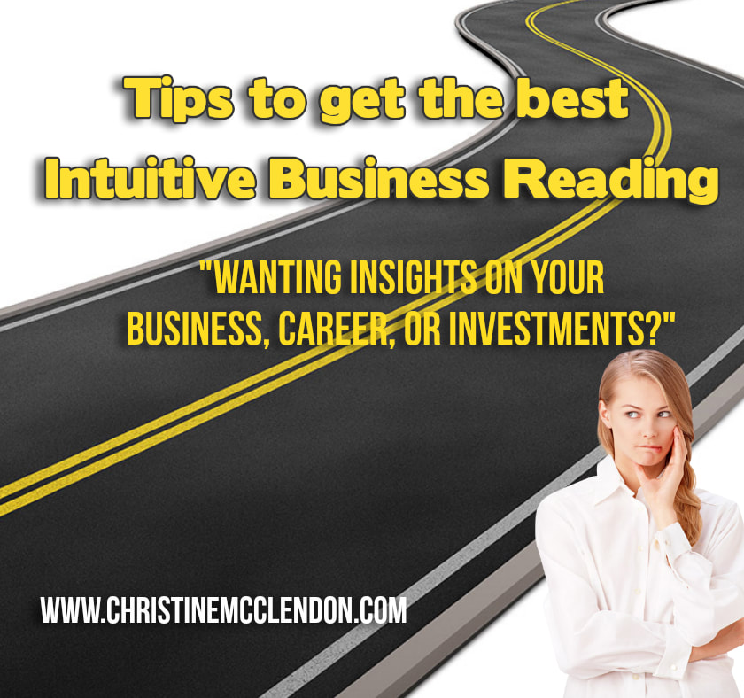 Road with girl and words Tips to get the best Intuitive Business Reading